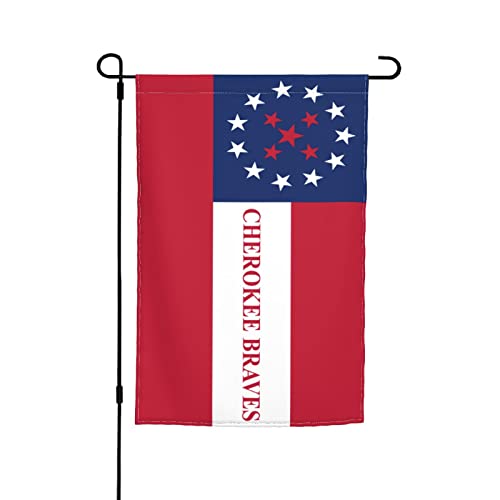 Flag Of The Cherokee Braves Garden Flags For Outside Yard
