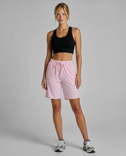 Image of 4 Pack: Women's Dry-Fit Athletic 7 inch Bermuda Long High Waisted Running Shorts Available in Plus Size Set