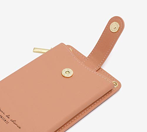 Womens Cellphone Crossbody Bag Small Light Leather Shoulder Purse Handbag Card Wallet Lanyard Case Girls Satchel Pouch