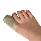 BOUNCEBACK BIG TOE Protective Socks Soft Cotton Medical Sleeve for Ingrown Toenails | Diabetic Ulcers | Non-Slip Inner Grip | Grey | Large-X-Large