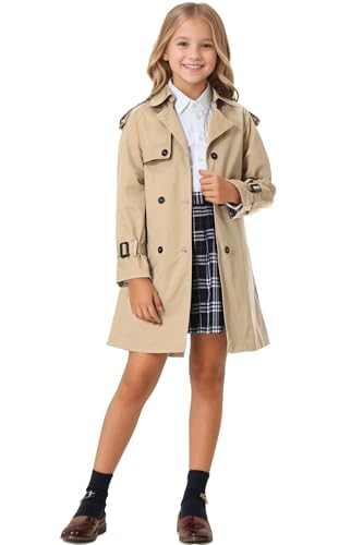 Cromoncent Kids Rain Jacket, Raincoats Lightweight Waterproof Trench Coat for Boys Girls2
