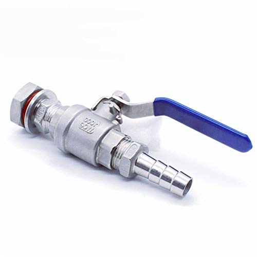 Válvula de bola compacta de acero inoxidable con espiga barb de 1" DN25 3