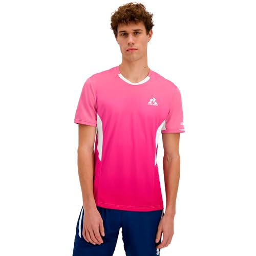 Le Coq Sportif Tennis Pro Tee SS 25 N°1 haut de sport aux finitions soignées