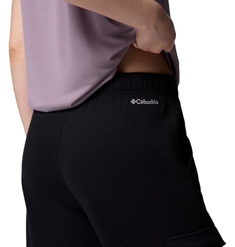 Columbia Womens Aldermore Fleece Cargo Pant, Black, Medium x L