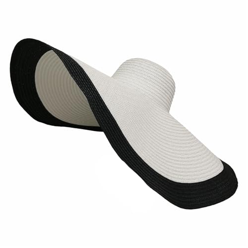 Chapeau de paille à large bord femme Lifup pliable pour plage et voyage