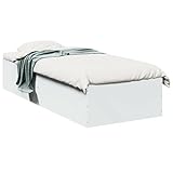 ShGaxin Estructura de Cama Madera de ingeniería Blanca 100x200 cm, Base De Cama, Estructura Cama, Marco De Cama, Bed Frame, Cama Juvenil, Cama Dormitorio, Somier - 3281049