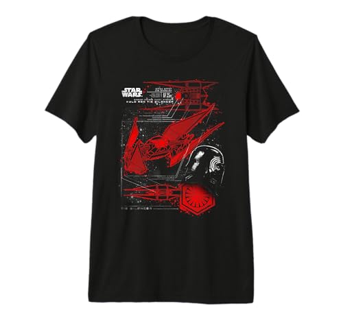 T-shirt Star Wars Premium avec motif de vaisseau spatial en coton de qualité supérieure