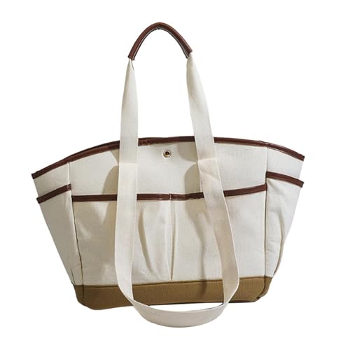 Sac à main avec double poignées grand format cabas de plage décontracté chic pour dame - 7