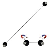 Magnetic Curtains Rod - Door Window Drapes Pole, Magnetic Bungee Curtain...