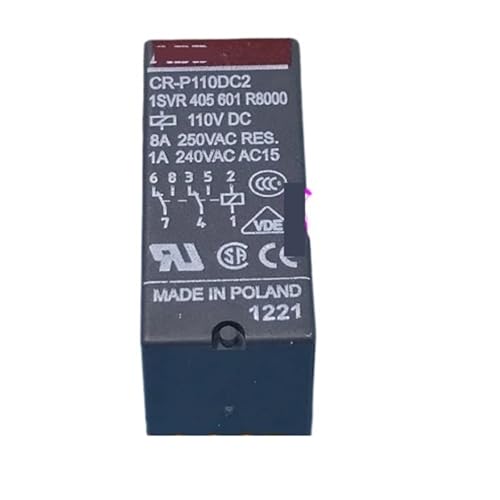 1 relé CR-P110DC2 de 110 V CC y 8 ​​pines.