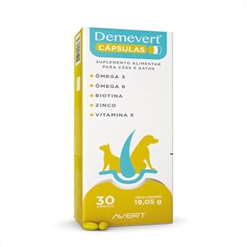 Suplemento Demevert para Cães e Gatos 30 Cápsulas