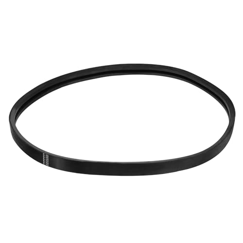 Image of uxcell 2 /B68 Classic Wrapped 2 Banded /2 Ribs V-Belt, 71 inch Outside Circumference Wrapped Industrial B Profile Rubber V-Belt for Industrial Machinery Equipment, Black
