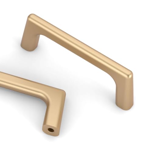 Image of Asidrama 6 Pack 3 Inch(76mm) Champagne Bronze Cabinet Pulls Cabinet Handles Cupboard Handles Kitchen Cabinet Hardware for Cupboard Drawer Pulls