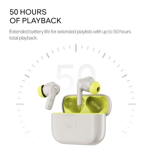 boAt Airdopes 141, Up to 50 Hours Playtime, Quad Mics ENx™ Tech, Dual EQ Modes, 13mm Drivers, Beast™ Mode, ASAP™ Charge, IWP™ Technology, BT v5.3, IPX4 Resistant TWS Earbuds (Cyber Mint) - Image 4