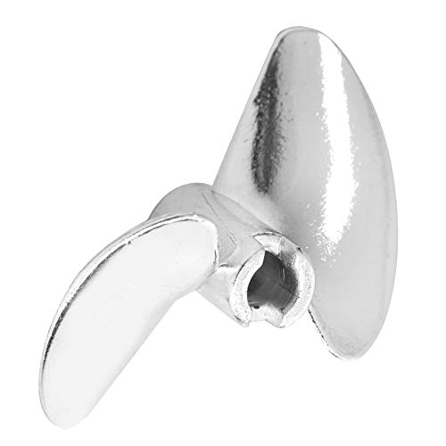 RC-Bootspropeller, Hohe Schubkraft, Aluminiumlegierung, 35mm, 2 Blätter, 0,2 Zoll Innendurchmesser, Silber, for Modelleboote, Wassersport, Outdoor Activities