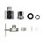 APEC Water Systems Feed Water Adapter 1/2" & 3/8" for Undersink System (SADDLE-FEED-1238)