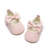 HONGTEYA Infant Baby Girls Mary Jane Flats Non Slip for Toddler First Walkers Soft Sole PU Leather Crib Shoes...