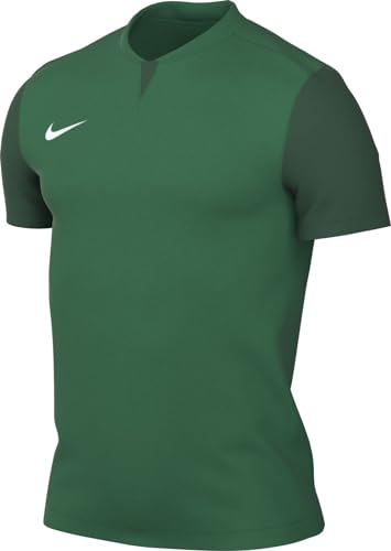 Nike Mens Short-Sleeve Soccer Jersey M Nk DF Trophy V JSY SS, Pine Green/Gorge Green/Gorge Green/White, DR0933-302, XS