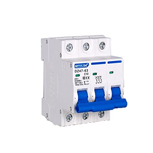 Mini disyuntor MCB 4P 400V DZ47-63 interruptor automatico magnetotermico 3