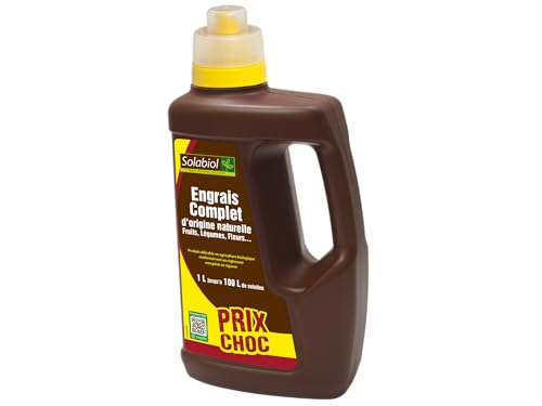 SOLABIOL Engrais Complet Liquide - 1L - Jusqu'à 100L De Solution - Engrais Universel - Tous Types De Cultures - Formulation Equilibrée - Facile A Doser - Utilisable En Agriculture Biologique SOLICOMP1