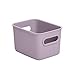 Tatay Caja Organizadora Rectangular Baobab, 1.5L de Capacidad, de Polipropileno, Libre de BPA, Color Morado (Lilac), Medidas 12.5 x 16.4 x 10 cm