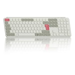 Keychron B6 Pro kabellose Tastatur, ultradünn, 100 % AZERTY-Layout, Gaming-Tastatur, 800 mAh, wiederaufladbar, Programmieren mit ZMK/Launcher, 2,4 GHz/Bluetooth 5.2/kabelgebunden, für Mac/Win/Linux