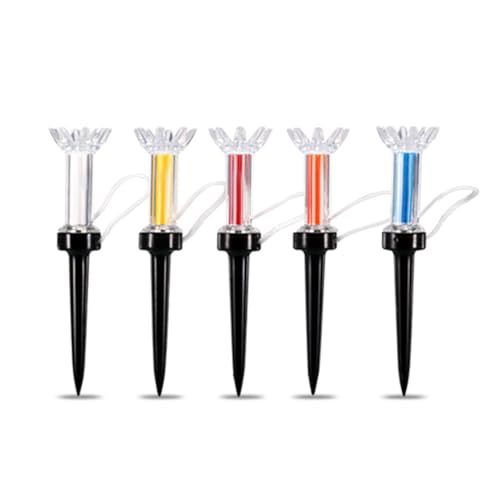 Lohas Creative Golf Tees, Magnetic Golf Tee, Golf Tee with Magnetic Plastic 360 Degree Bounce, 90mm/79mm Durable Flexible Magnetic Plastic Golf Tee Training Practice Tool Accessoryy 5pcs (90mm)