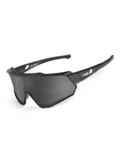 Cool Change Polarized Cycling Sunglasses Full Screen TR90 Unbreakable Lightweight Sports Glasses