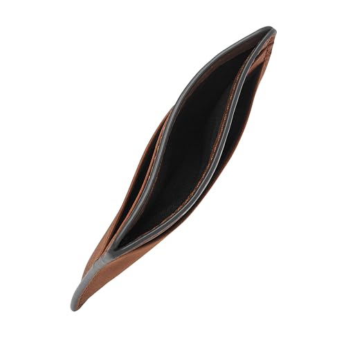 Image of Fossil Men's Steven Leather Card Case & Keyfob Gift Set Wallet, Medium Brown (Model: MLG0791210)