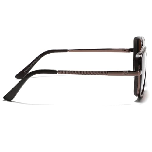 Big Frame Sunglasses Polarized Tr90 Half Metal Unisex Square Sun Glasses Sun Shades Uv4004
