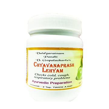 AYURVEDASRAMAM PVT LTD Chyavanaprash Lehyam (Checks Cold, Cough, Respiratory Problems) 500gms