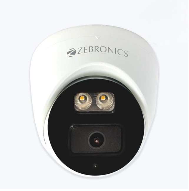Image of ZEBRONICS Zeb AHDPDSL24 Surveillance 5MP HD Dome CCTV Camera with Night Vision, White