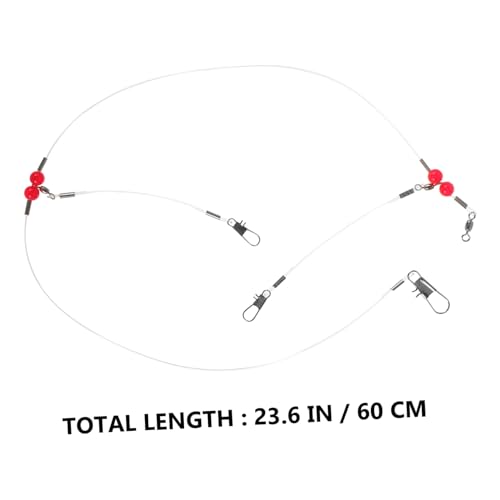 Líderes de pesca Nylon con giratorios y acero inoxidable Happyyami miniatura 2