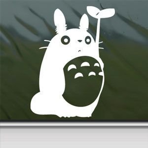 My Neighbor Totoro Holding Leaf - Trackpad / Keyboard - Vinyl Decal