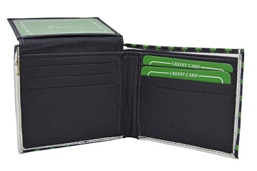 Leather Bi-fold Mini Marijuana Wallet Bills Credit Card Holder Pockets Unisex Men Women Wallet3