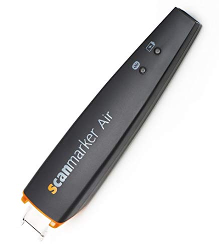 Scanmarker Air Pen Scanner - OCR Digital Highlighter and Reader - Wireless (Mac Win iOS Android) (Black) (Renewed)