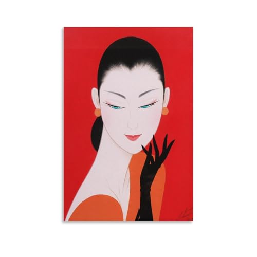  ߓcY̔l m  w |X^[ (122) EH[A[g  G xbh[ rO ǂ̊G16x24inch(40x60cm)