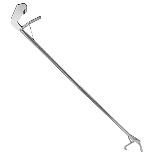 COSMEVIVI 1.2m Stainless Steel Snake Tong Catcher Clip Pet Snake Accessories Sturdy