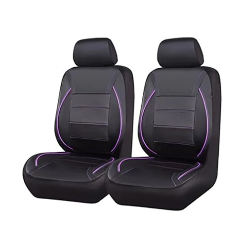 Fundas de asiento de coche en cuero PU morado para un interior elegante y protegido