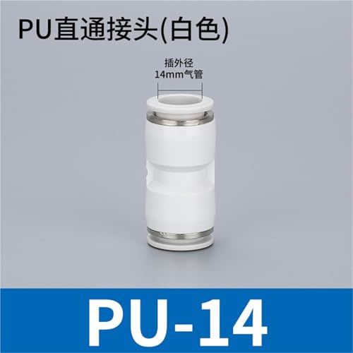 Junta neumática reductora recta PU/PG para conectar tubos de plástico de 4 a 14mm 3