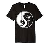 Ying Yang Plectrum Acoustic Guitar Rock Star Premium T-Shirt