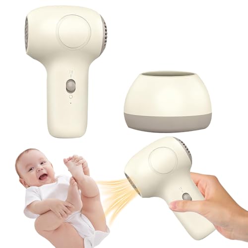 YANGUN Kids Hair Dryer Hair Dryer Travel Hairdryers for Kids Small Lightweight Blow Dryer Portable Mini Baby Blow Dryer Low Noise Only 62db Blower Compact Hairdrye Gift for Girl Boy Baby(White)