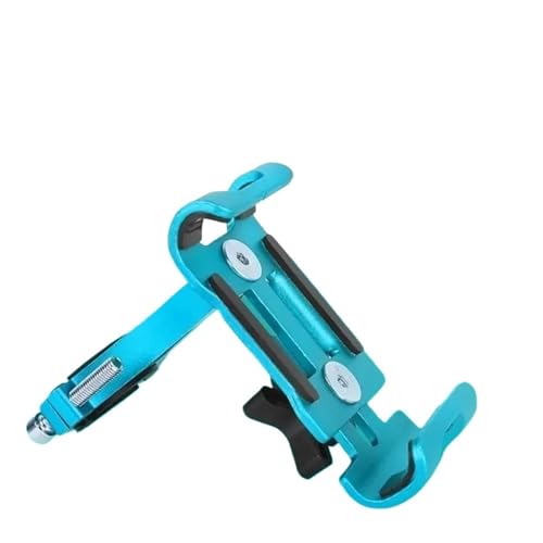 Support téléphone moto en alliage d'aluminium robuste, fixation guidon universelle dorée