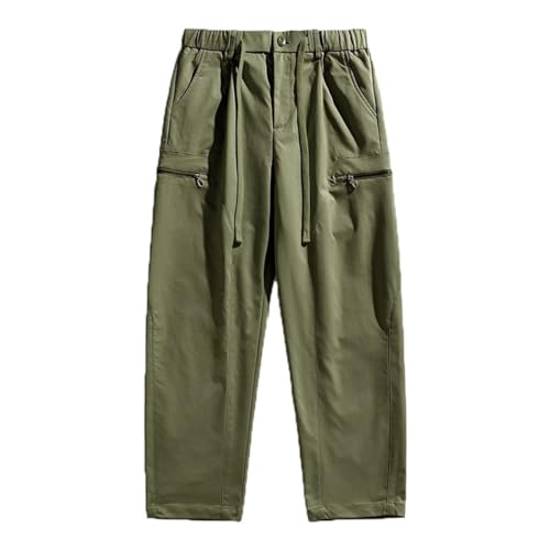 Pantalon cargo japonais ample et droit pour homme en automne