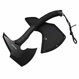 Tac-Force Tomahawk Axe,11.7 Inches, Cord Wrapped Nylon Fiber Handle with Sheath, TF-3AXEBK