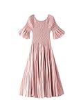 【Plissee Maxikleid】Dieses plissierte Maxikleid hat eine schmeichelhafte Silhouette und ist für alle Anlässe geeignet. Loose Comfort Sleeves - Genießen Sie den Komfort von lockeren Ärmeln für einen lässigen und schicken Look
