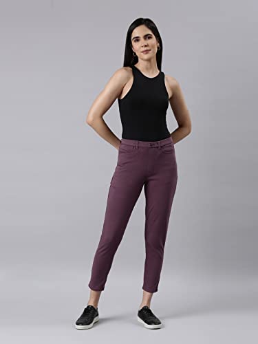 Image of GO COLORS Soft Cotton Blend Printed Jeggings Ankle Length for Women| Breathable, Mid Rise