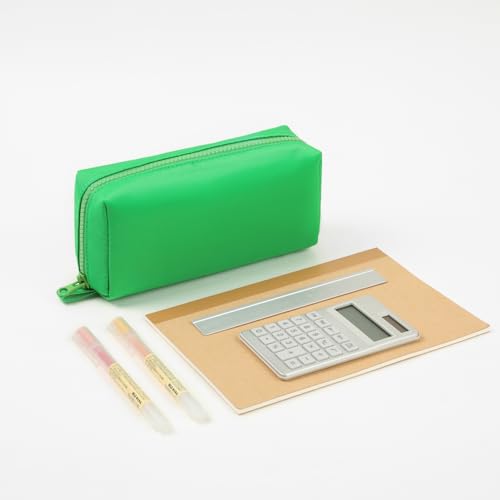 Image of Pencil Case Durable Oxford Pencil Pouch for Pens School Supplies (Grass Green,Oxford)