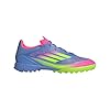 Adidas, Unisex, F50 League Turf Soccer Cleats, Blue Fusion/Lucid Lemon/Lucid Pink, Mens 10.5, Womens 11.5, Medium