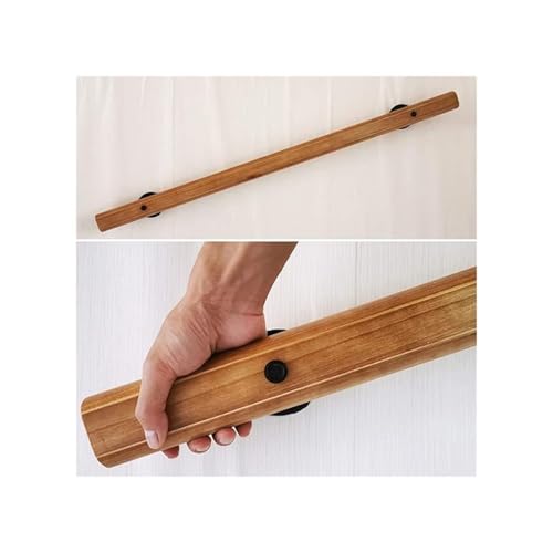 Barandilla de madera para escaleras de 20 pies con kit de montaje para pared de interior 6